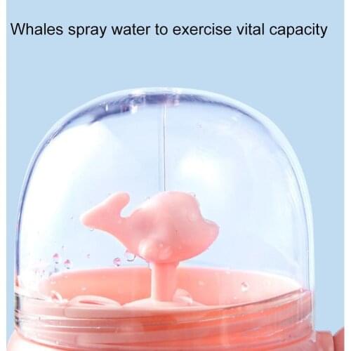 Creative New Whale Spray Cup Cute Cartoon Whale Sippy Cup Water With Cup Childrens Waterproof Sippy U6F0