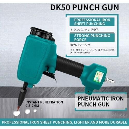 DK50 Pneumatic Punching Gun/Riveting Punch For Color Steel Shed Board 2mm Metal Sheet Rivet Puncher