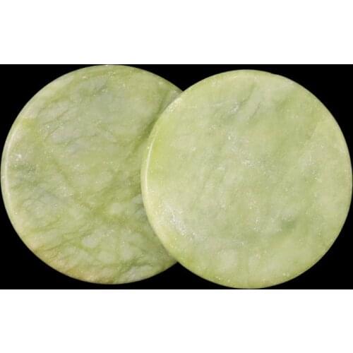 NOQ Round Jade Stone False Eye Lashes Glue Pad Holder Eyelash Extension Adhesive Pallet Pad Stand Base Makeup Tools