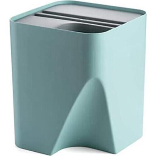 Stackable Plastic Bins,Kitchen Waste Containers with Lids for Recycling,Sorting,Storage 15 L