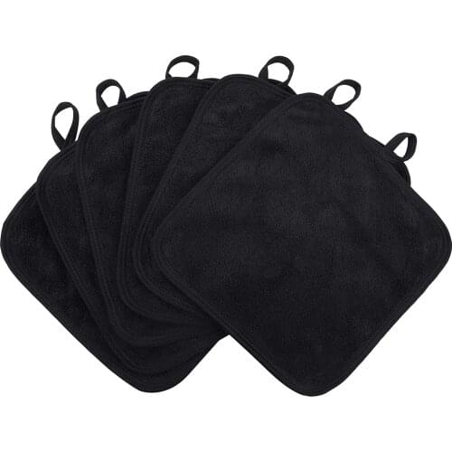 SINLAND Microfiber Towel Makeup Remover Cloth Facial Cleansing Cloths Super Absorbent Washcloth Face Cloths 8Inx 8In 6 Pack