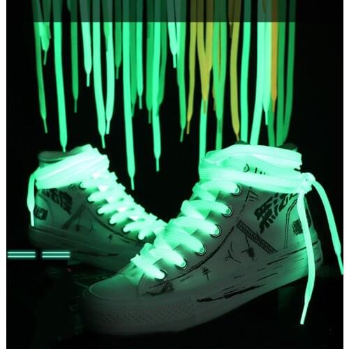 60 120cm Flat Reflective Running Shoes Shoelace Safety Luminous Glowing Shoelaces Unisex Sport Basketball Shoe 3M Reflective