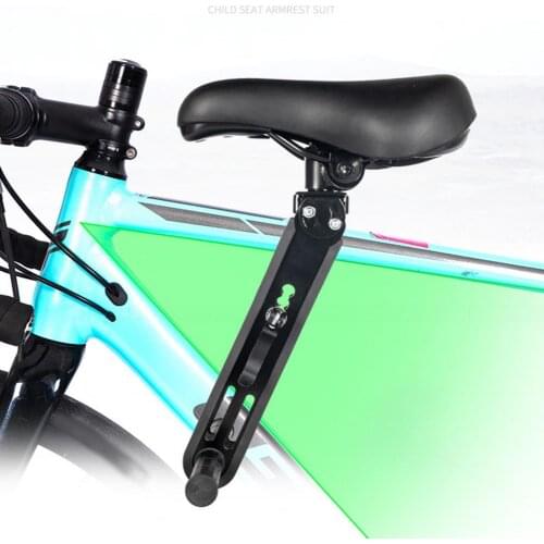 Bicycle Seat Detachable Durable Aluminum Alloy Front-Mounted Child Seat Saddle for Outdoor Alloy Front-Mounted Child Seat Saddle