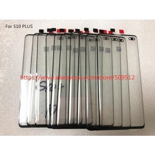 10pcs/lot Front Outer Glass For Samsung Galaxy S8 Plus S9 Plus S10 plus S10 S10e Note 9 8 Front Glass Replacement