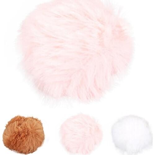 1pc Solid Color Pet Plush Ball Toy Creative Plush Funny Cat Bite Toy Interactive Toys Pet Supplies Cat Favors Pet Partner