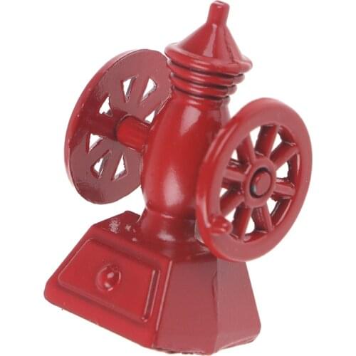 1Pcs Dollhouse Miniature Mini Outdoor Fire Hydrant Miniature Furniture Doll Accessories For Doll House Decoration