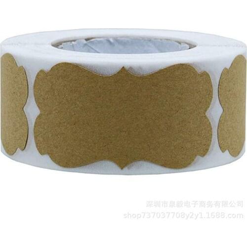 2*1.2inch 250pcs Blank Stickers scrapbooking labels sticker for Package and wedding decoration DIY stationery sticker