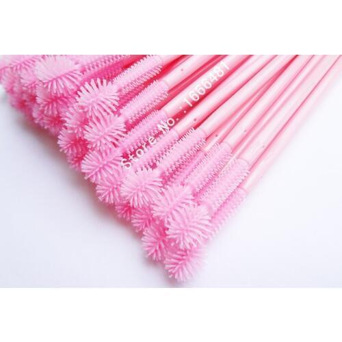 500pcs Disposable Silicone Mascara Brushes Eyelash Extension Applicator Wands