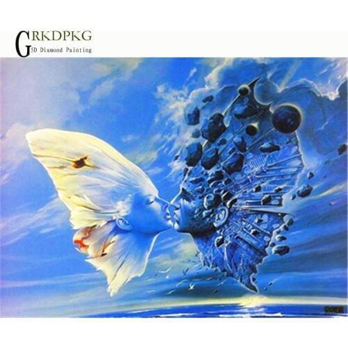 5D DIY Diamond Painting love fantasy Needlework Embroidery Cross Stitch Round Rhinestone Decoration Crafts Wedding decoration