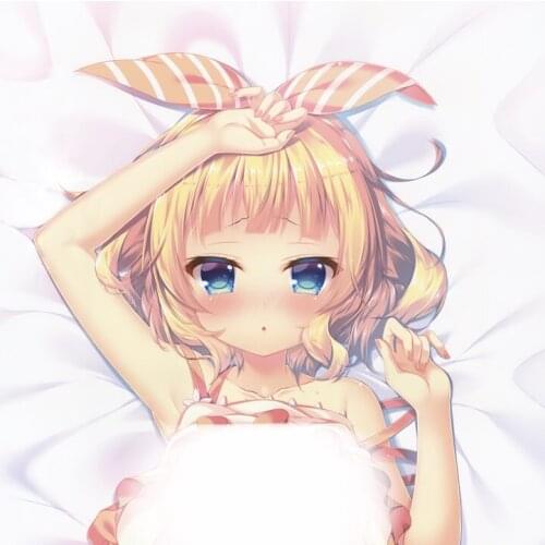 Anime Is the order a rabbit? Kirima Syaro Cute Girl Dakimakura Hugging Body Pillow Case Otaku Cushion Cover Kawaii High Quality