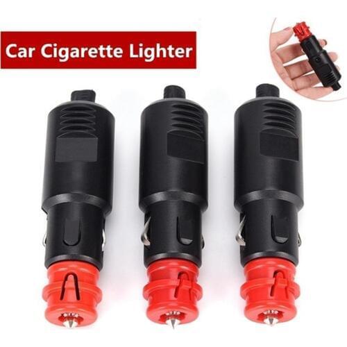 1/2/3Pcs Car Auto Lighter Male Plug Socket Adaptor Power Connection Car Accessories