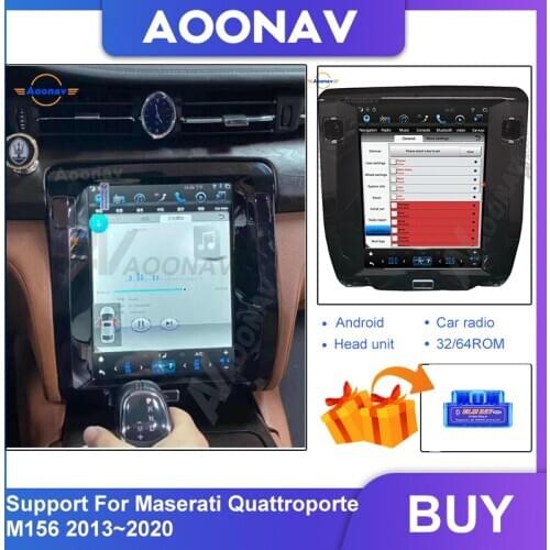 Car HD touch screen auto stereo For Maserati Quattroporte 2013-2020 car radio multimedia player GPS navigation tape recorder