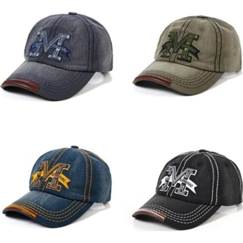 2021 New Metallic Printed M Letter Baseball Cap For Women And Men Adjustable Snapback Summer Unisex Trucker Hats Fashion Dad Hat