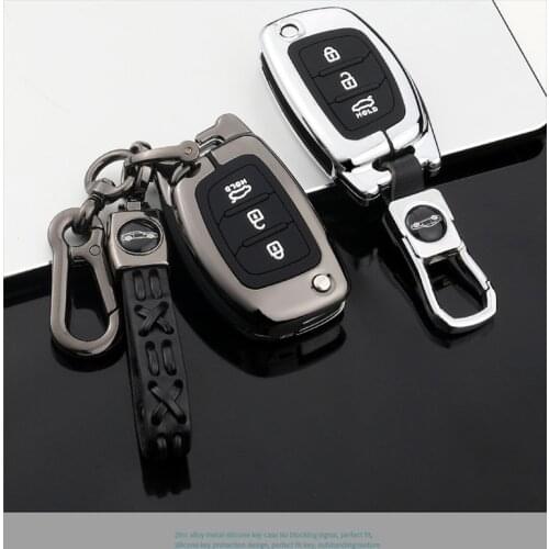 Zinc Alloy Car Key Cover Case Full Protection For Hyundai Elantra Kona i10 i20 i30 HB20 IX25 IX35 IX45 TUCSON Avante Accessories