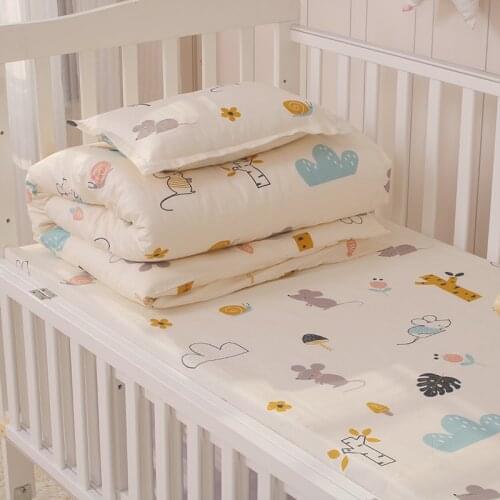 Cotton Baby Quilt Cover 150*120cm Nordic Style Baby Quilt Cover With Filling 1pc Skin-friendly Newborns Duvet Cover Cartoon