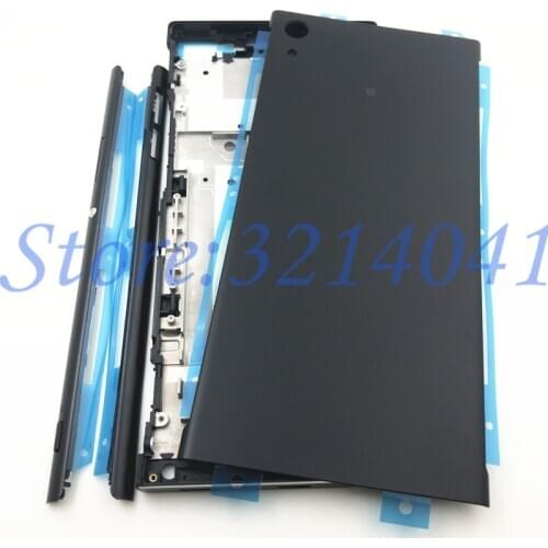 For Sony Xperia XA1 Ultra C7 G3226 G3212 Full Housing Middle Front Frame Bezel Housing +Side Rail Stripe With Side Buttons