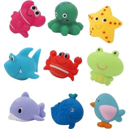 Eco-friendly Bath Toy Cartoon Shape PVC Funny Educational Kids Toy for Home