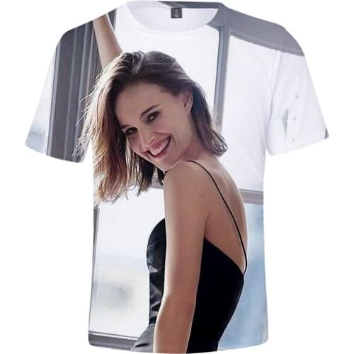 Natalie Portman 3D Printed Spring Summer Preppy Style Men/Women Street Clothes T-shirt Innovationcasual Streetwear Style