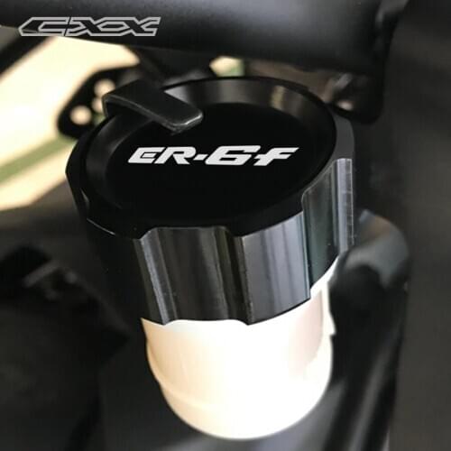 LOGO ER-6F Moto Rear brake Cylinder cover fluid reservior cap For Kawasaki ER 6F ER6F 2009-2017 2014 2015 2016
