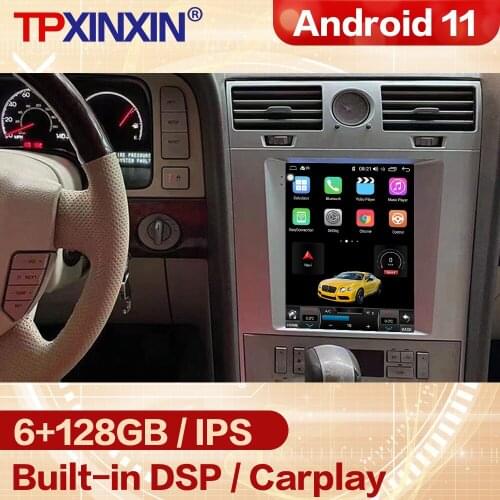 128GB Android Tesla Screen Multimedia Stereo For Lincoln Navigator 2005 2006 2007 2008 2009 GPS Radio Receiver Player Head Unit