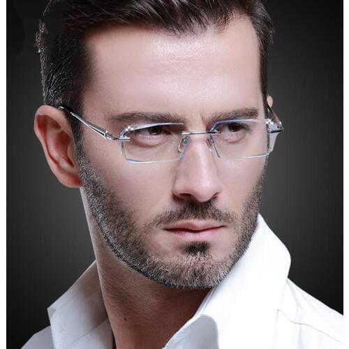 ART Rimless 8003 Customized myopia glasses for man ultra light pure titanium