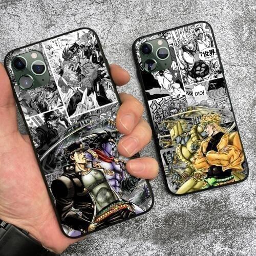 JoJos Bizarre Adventure series character soft silicone Phone case cover shell For iPhone 6s 7 8 Plus X XR XS 11 12 mini Pro Max