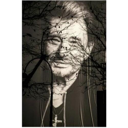 Johnny Hallyday DIY Embroidery 11CT Cross Stitch Kits Needlework Printed Canvas Cotton Thread Home Decoration For Living Room