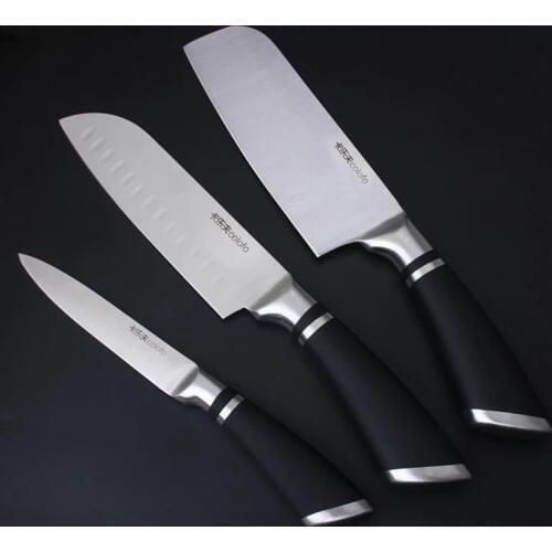 Free Shipping MIKALA High Quality Stainless Steel 3 Pieces Kitchen Set Knives Japanese Chef Knife Vegetable Fruit Paring Knife