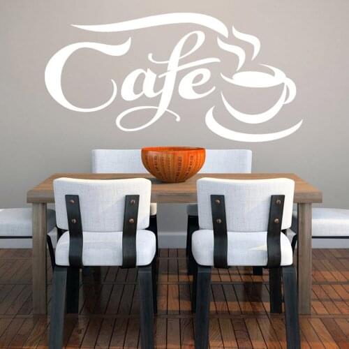 Cafe Wall stickers for tile Kitchen Coffee wall sitcker quotes vinyl Cafe Wall Decor Kitchen Wall Art DIY Kitchen Sign G17