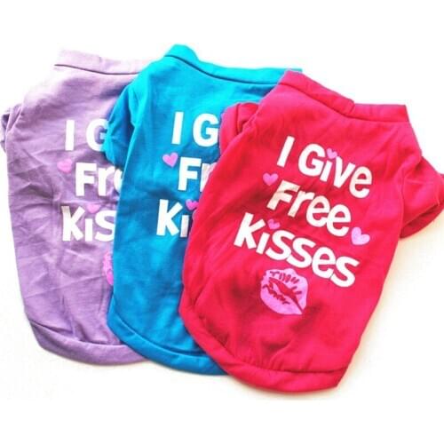 New Style Spring & Autumn Cotton Vest For Pet Puppy Summer Shirt Small Dog Cat Pet Clothes Vest T Shirt New Pet T Shirt