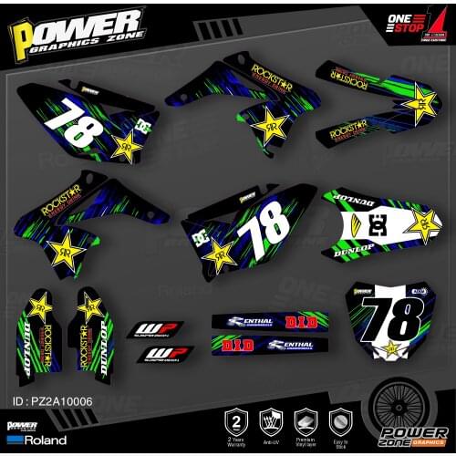 PowerZone Custom Team Graphics Decals Stickers Kit For SUZUKI Decal 2010 2011 2012 2013 2014 2015 2016 2017 2018 RMZ 250 006