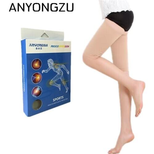 Anyongzu Professional Medical Compression Thigh Sleeve Warmth Keep Out Cold Leg Warmers Shaping Thin Thigh Leg Sleeves Gift Box