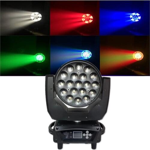 Professionele Dj Stage Machine DMX512 Zoom Beam Cirkel Controle Hoofd/Led Beam Wassen Led Bar 19X15W rgbw/Led Zoom Light
