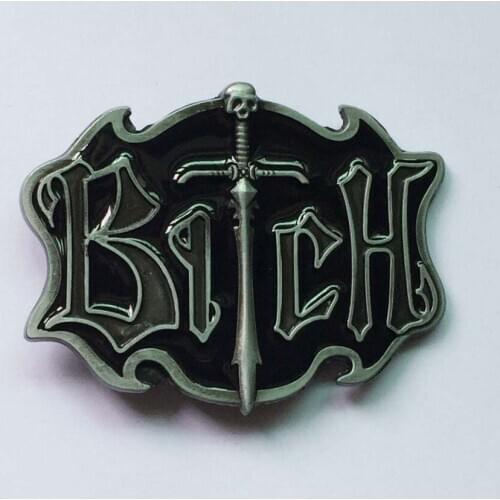 Bitch With Sword Belt Buckle suitable for 4cm wideth belt with continous stock
