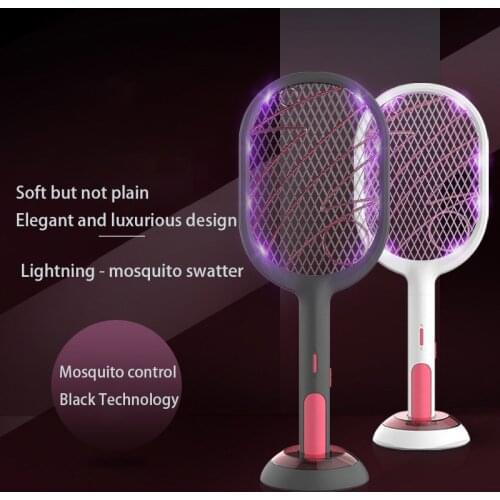 QDRR Mosquito killer safety net cordle3000V Electric Mosquito Swatter 1200mAh USB Rechargeable Home Fly Bug Mosquito killing