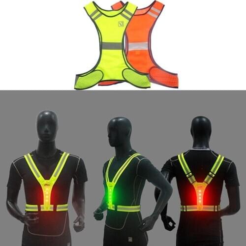 Reflection Lightning Sparkling Warning Running Riding Working Vest Sleeveless Shirt Night Bright Shining