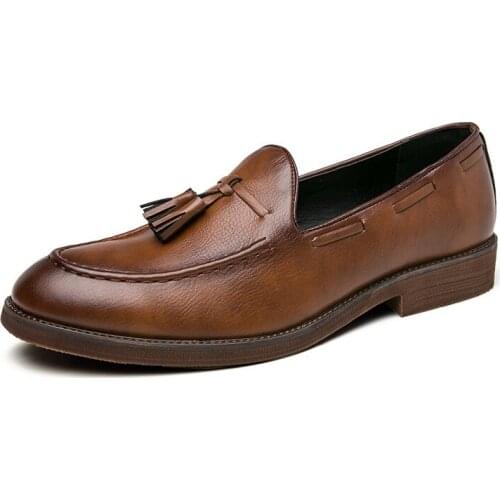 High Quality Leather Mens Casual Shoes 2020 Mens Breathable Mens Shoes Non-slip Driving Shoes Size 38-47