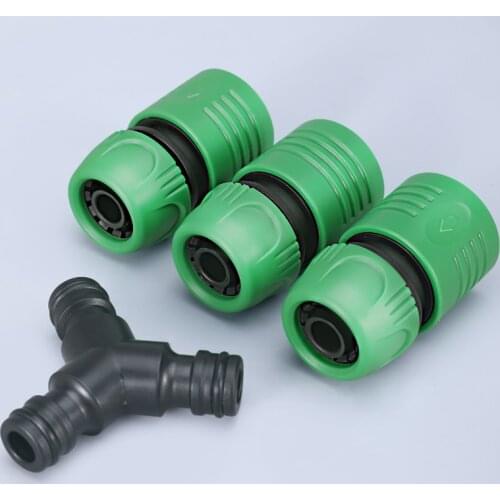Plastic Garden Hose Fitting Set 1/2 inch Y water splitter connector 3 way water tap Quick connectors 1pcs