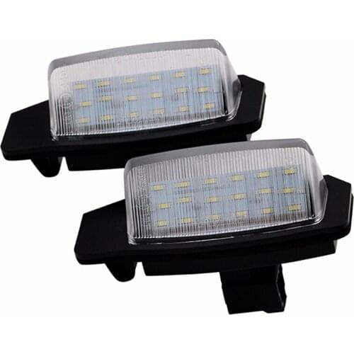 2Pcs/Set License Plate Light For Mitsubishi Outlander (EUR / MMC-PROD.) LED Light For Car License Number Plate Light Lamp