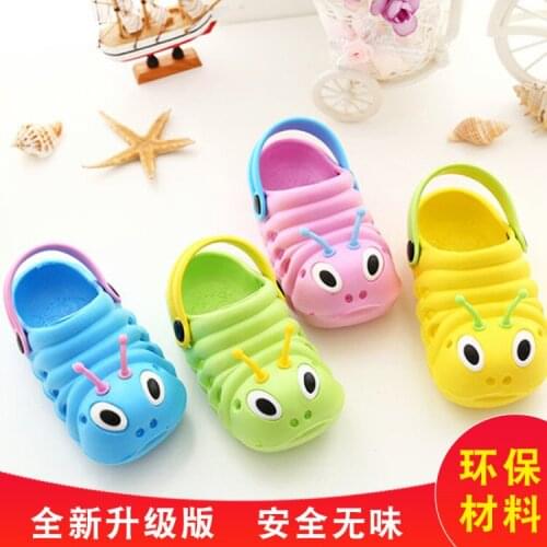 2021 personalized caterpillar childrens sandals and slippers non-slip Baotou baby baby shoes beach hole garden shoes kids shoes