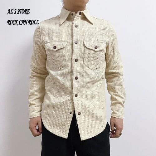 20W1 Asia Size Genuine Super Heavy Quality Vintage Slim Fitting Stylish Durable 14oz Thick Japan Sashiko Cotton Shirt 3 Colours