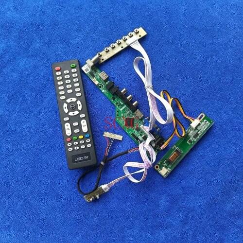 30 Pin LVDS Kit LCD screen controller card AV VGA USB HDMI-compatible Fit HSD141PK11/LQ141F1LH02/UB141P03 1CCFL Analog 1400*1050