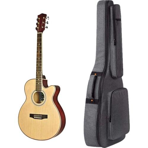 41 Inch Guitar Bag Soft Home Storage Travel Adjustable Double Shoulder Strap