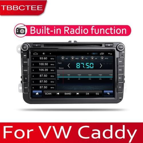 TBBCTEE Android 2 Din Car radio Multimedia Video Player Stereo GPS MAP For Volkswagen VW Caddy 2004~2013 Media Navigation DVD
