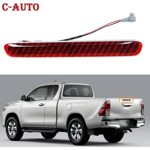 Car Rear Third 3Rd Brake Light Rear Tail Light Stop Lamp Red Shell For Toyota Hilux Revo Vigo 2015 2016 2017 2018 Assembly