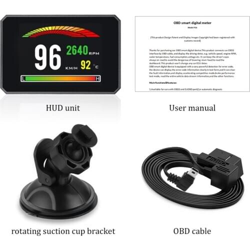 Digital Car P16 Speedometer Odometer Head Up Display Overspeed Warning Alarm HUD