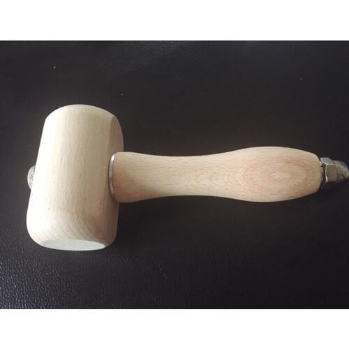 Wooden Mallet Leathercraft Carving Hammer Sew Leather Engraving Printing Hammer Craft Tools