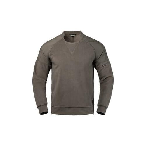 Fleece mens autumn and winter outdoor thickening fleece collar coat round collar warm bottoming shirt