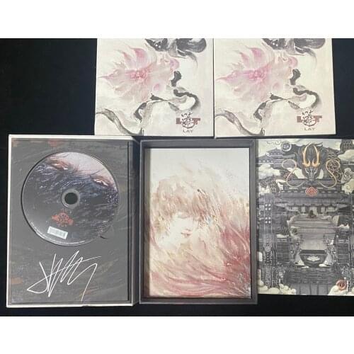 Lay Zhang Yixing Autographed Signed 4th ALBUM Lotus CD+Photobook+Signed Photo GIFTS COLLECTION 052021