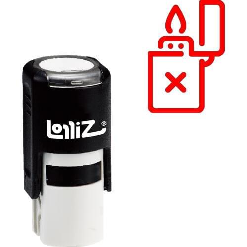 LolliZ Lighter Self-Inking Rubber Stamp - Modern Symbol Series